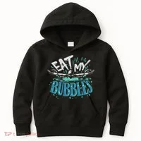 Funny Swimming Float Eat My Bubbles Kids Hoodie thumb 0