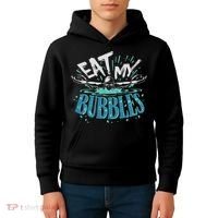 Funny Swimming Float Eat My Bubbles Kids Hoodie thumb 4