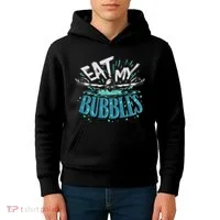 Funny Swimming Float Eat My Bubbles Kids Hoodie thumb 4