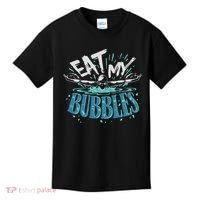 Funny Swimming Float Eat My Bubbles Kids T-Shirt thumb 0