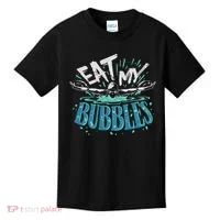 Funny Swimming Float Eat My Bubbles Kids T-Shirt thumb 0