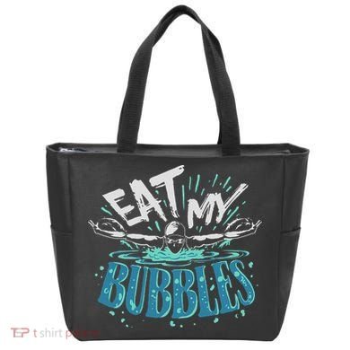 Funny Swimming Float Eat My Bubbles Tote Bag