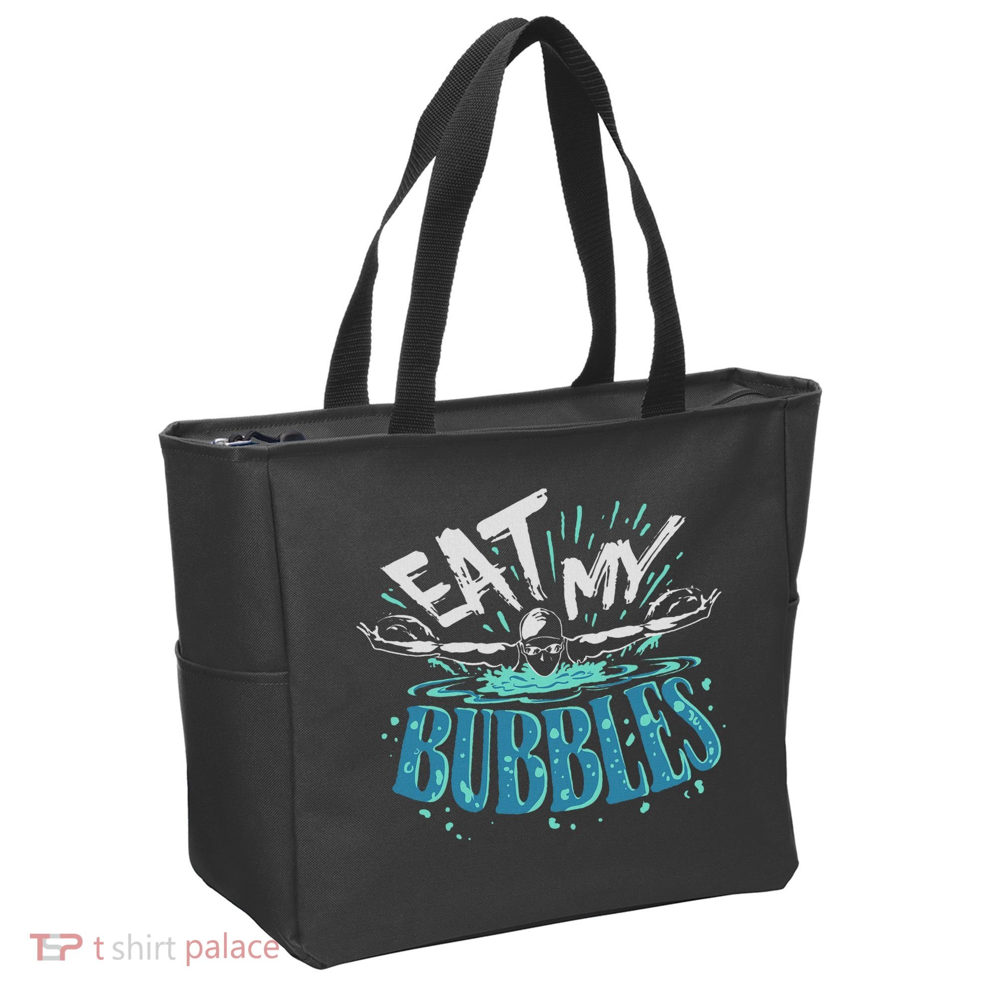 Funny Swimming Float Eat My Bubbles Tote Bag