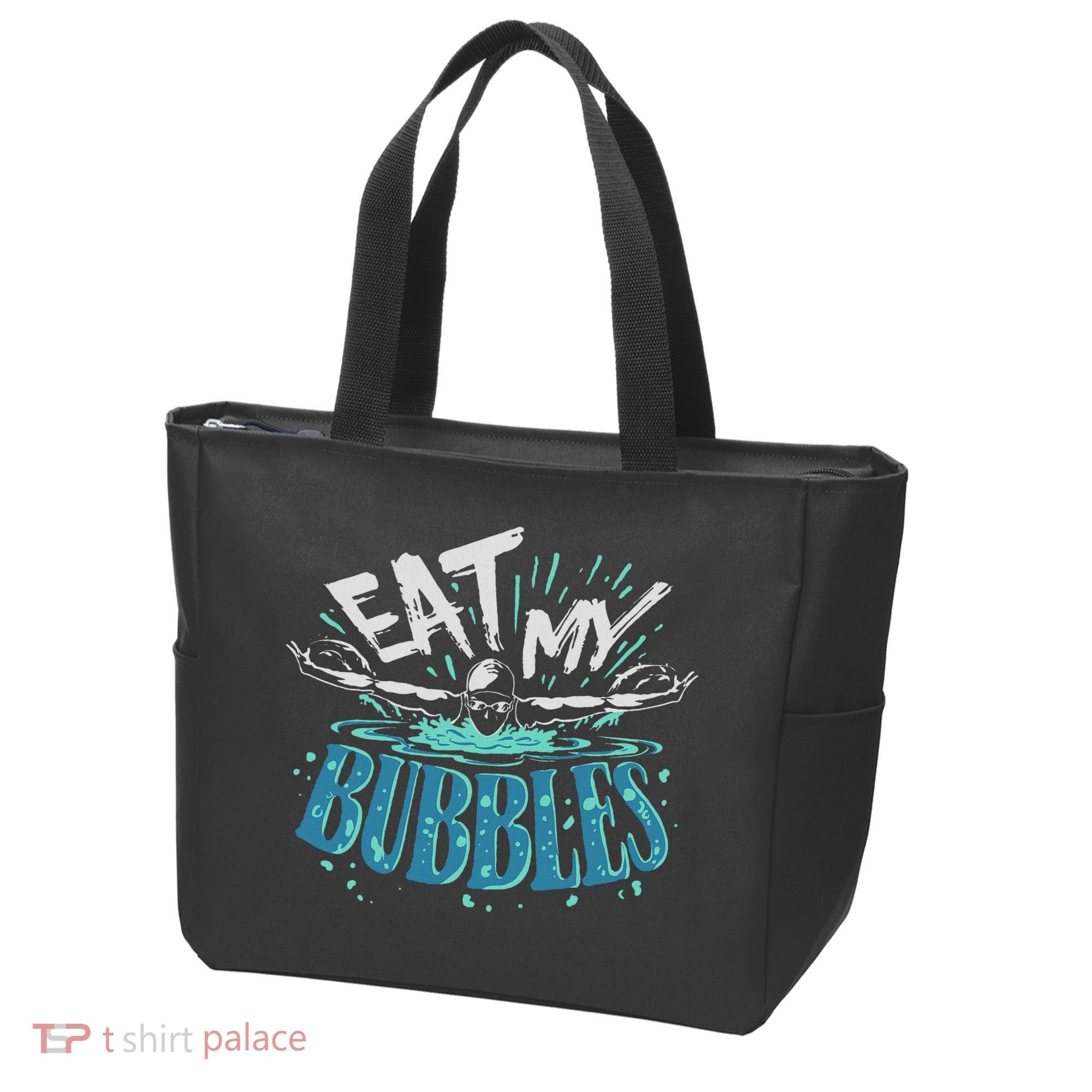 Funny Swimming Float Eat My Bubbles Tote Bag