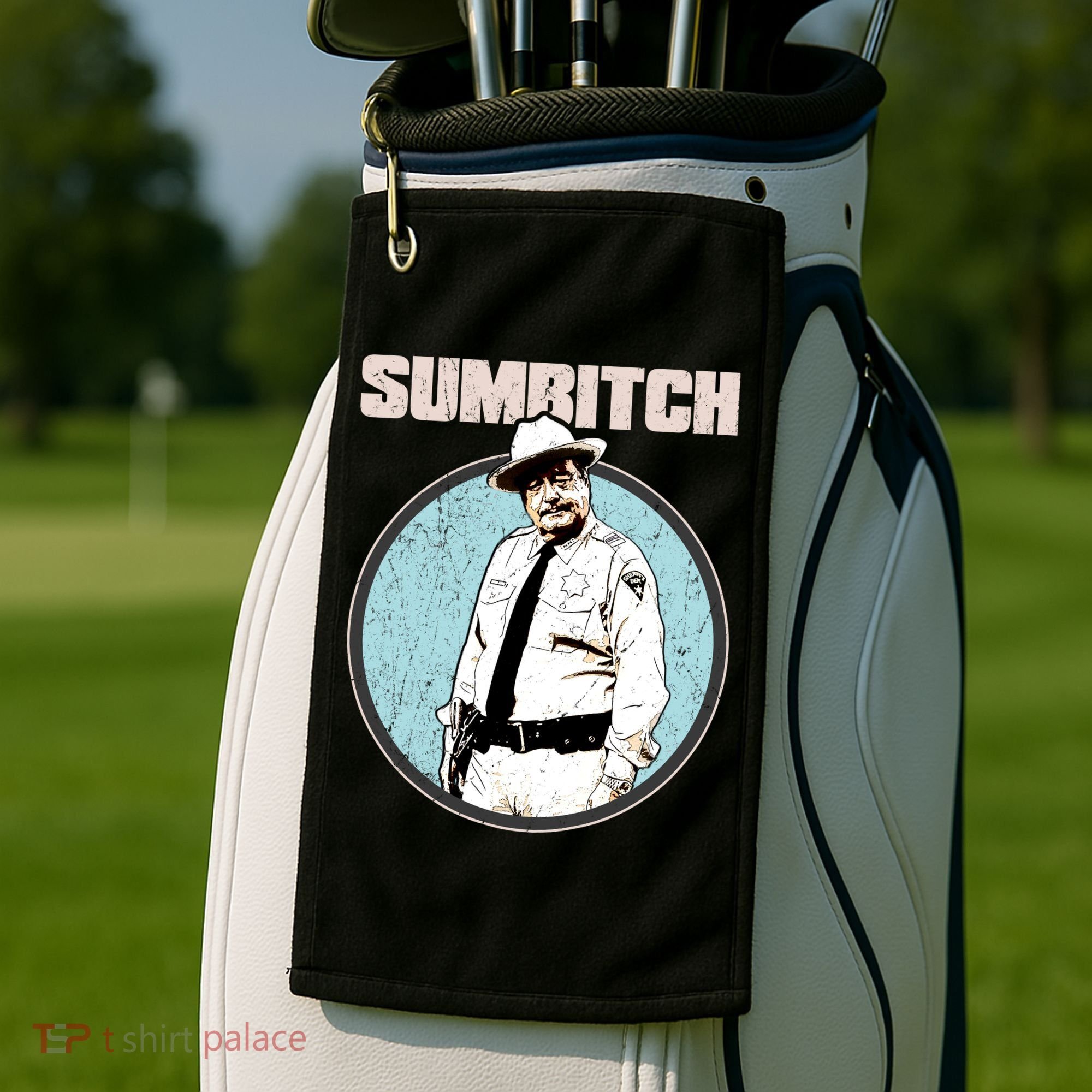 Funny Sumbitch 70's Movie Quote Golf Towel