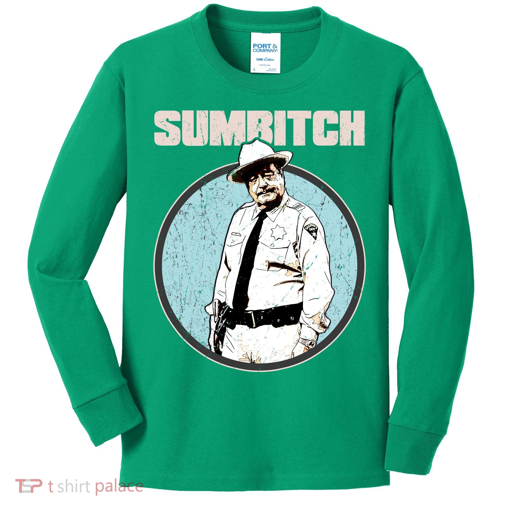 Funny Sumbitch 70's Movie Quote Kids Long Sleeve Shirt