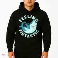 Funny Shark Feeling Fintastic Shark Week Fan Hoodie thumb 2