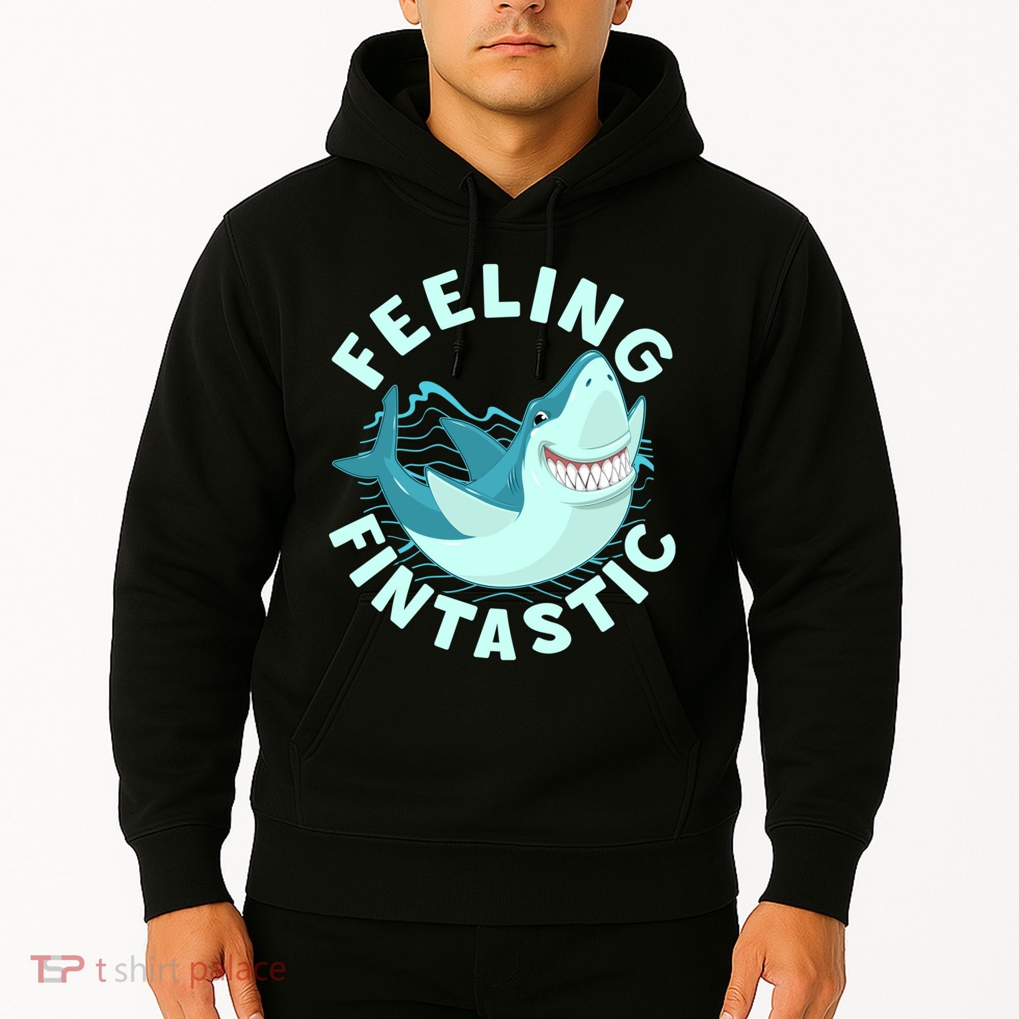 Funny Shark Feeling Fintastic Shark Week Fan Hoodie