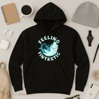 Funny Shark Feeling Fintastic Shark Week Fan Hoodie thumb 3