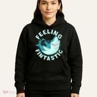 Funny Shark Feeling Fintastic Shark Week Fan Hoodie thumb 5