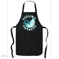 Funny Shark Feeling Fintastic Shark Week Fan Apron thumb 0