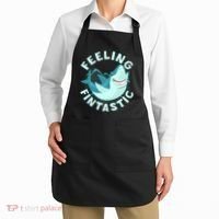 Funny Shark Feeling Fintastic Shark Week Fan Apron thumb 2
