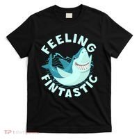 Funny Shark Feeling Fintastic Shark Week Fan T-Shirt thumb 0