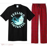 Funny Shark Feeling Fintastic Shark Week Fan Pajama Set thumb 0