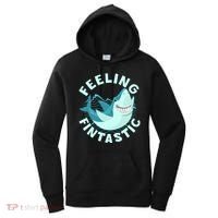 Funny Shark Feeling Fintastic Shark Week Fan Women's Hoodie thumb 0