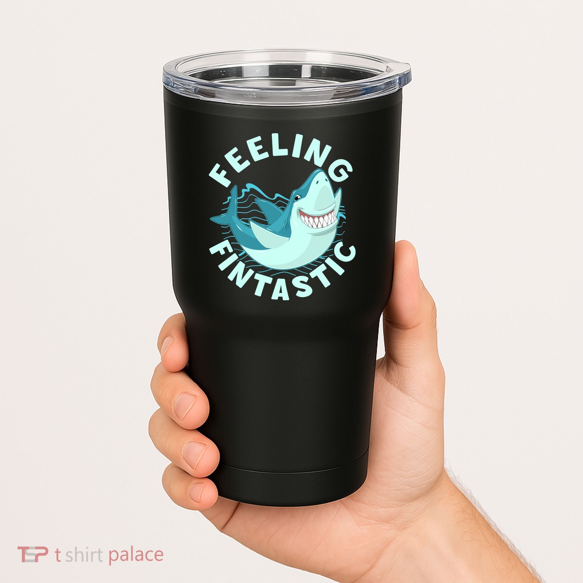 Funny Shark Feeling Fintastic Shark Week Fan Tumbler