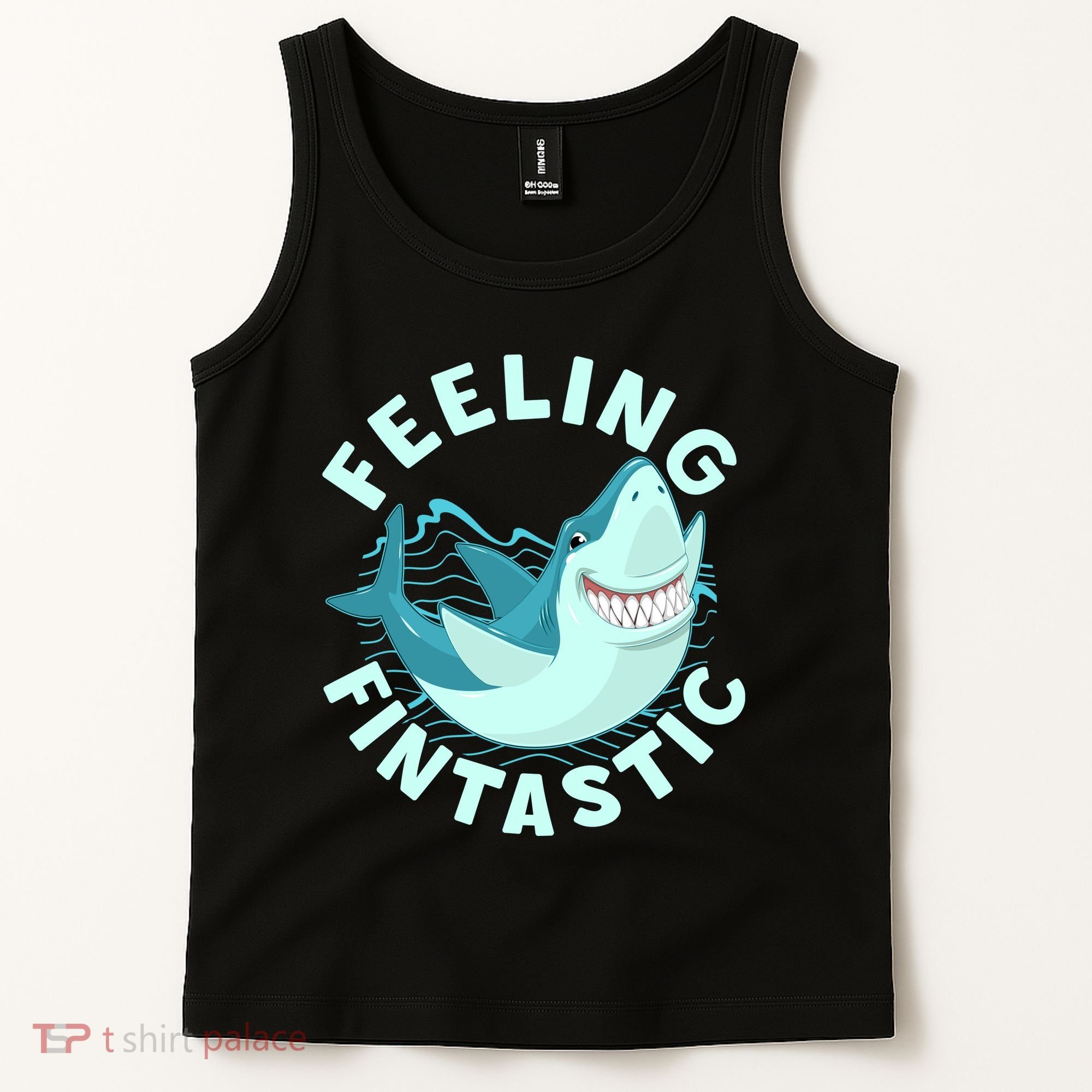Funny Shark Feeling Fintastic Shark Week Fan Tank Top