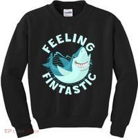 Funny Shark Feeling Fintastic Shark Week Fan Kids Sweatshirt thumb 0