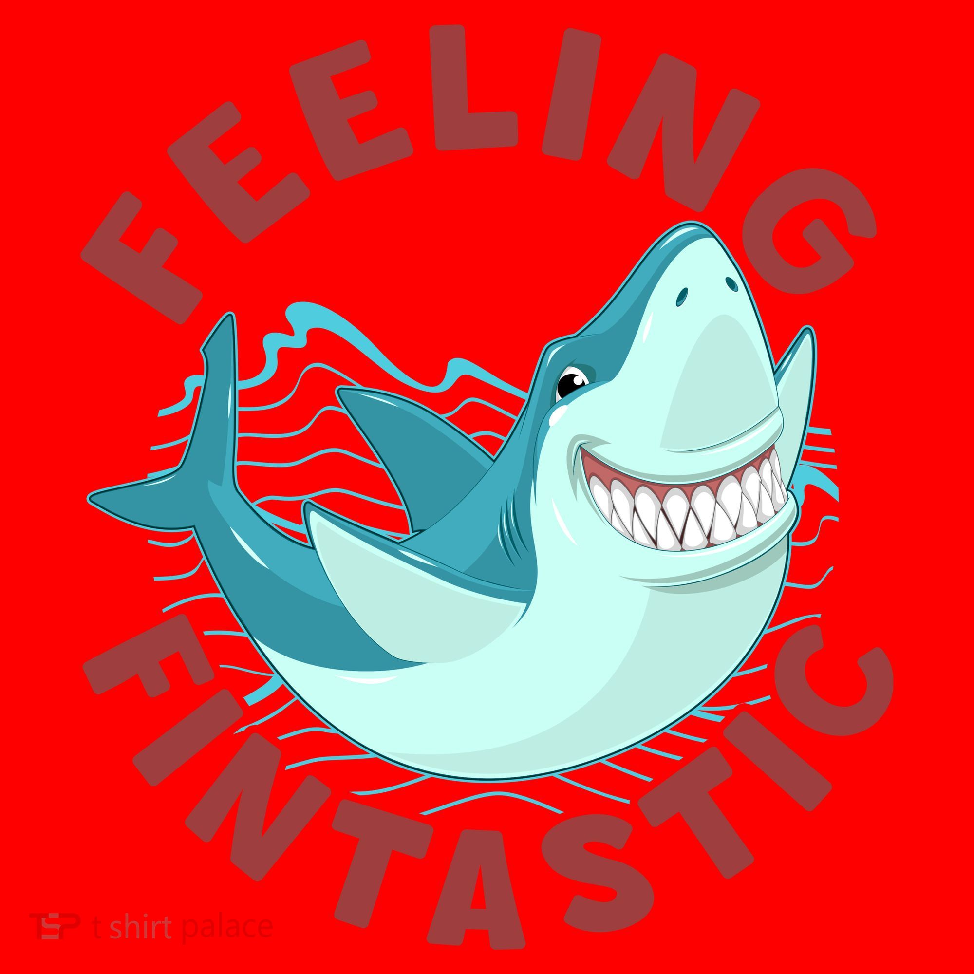 Funny Shark Feeling Fintastic Shark Week Fan Santa Hat