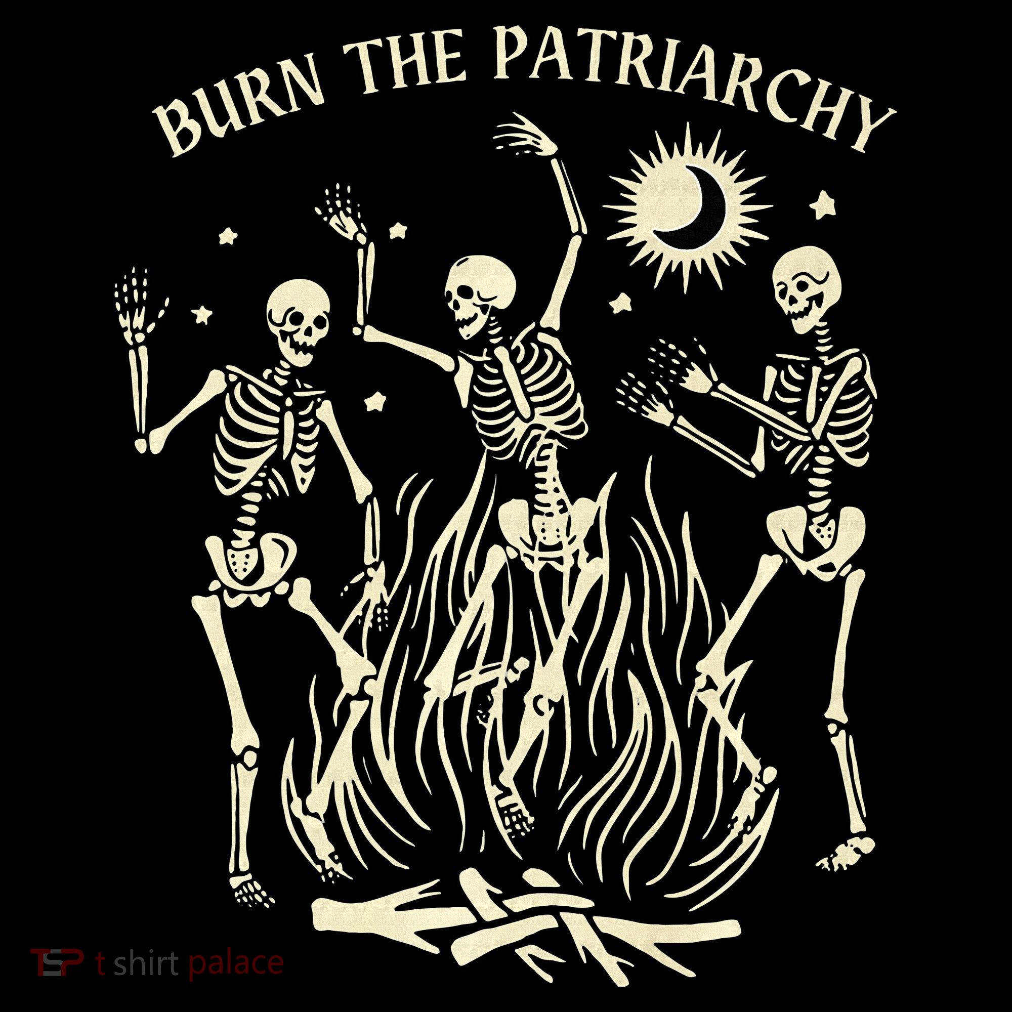 Feminist Skeleton Fun Burn Patriarchy Halloween Rights Hoodie