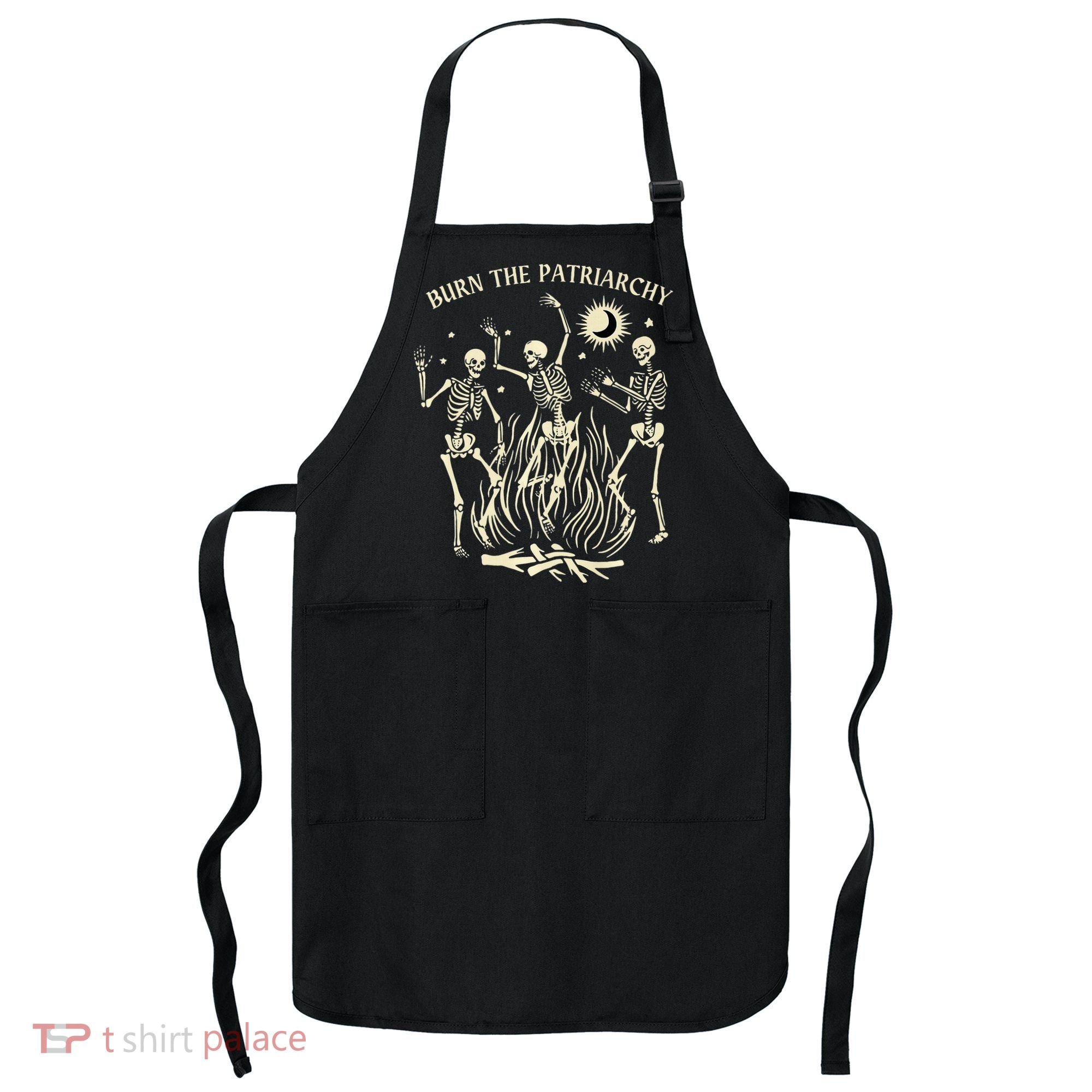 Feminist Skeleton Fun Burn Patriarchy Halloween Rights Apron
