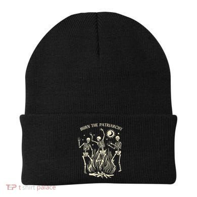 Feminist Skeleton Fun Burn Patriarchy Halloween Rights Beanie