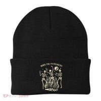 Feminist Skeleton Fun Burn Patriarchy Halloween Rights Beanie thumb 0