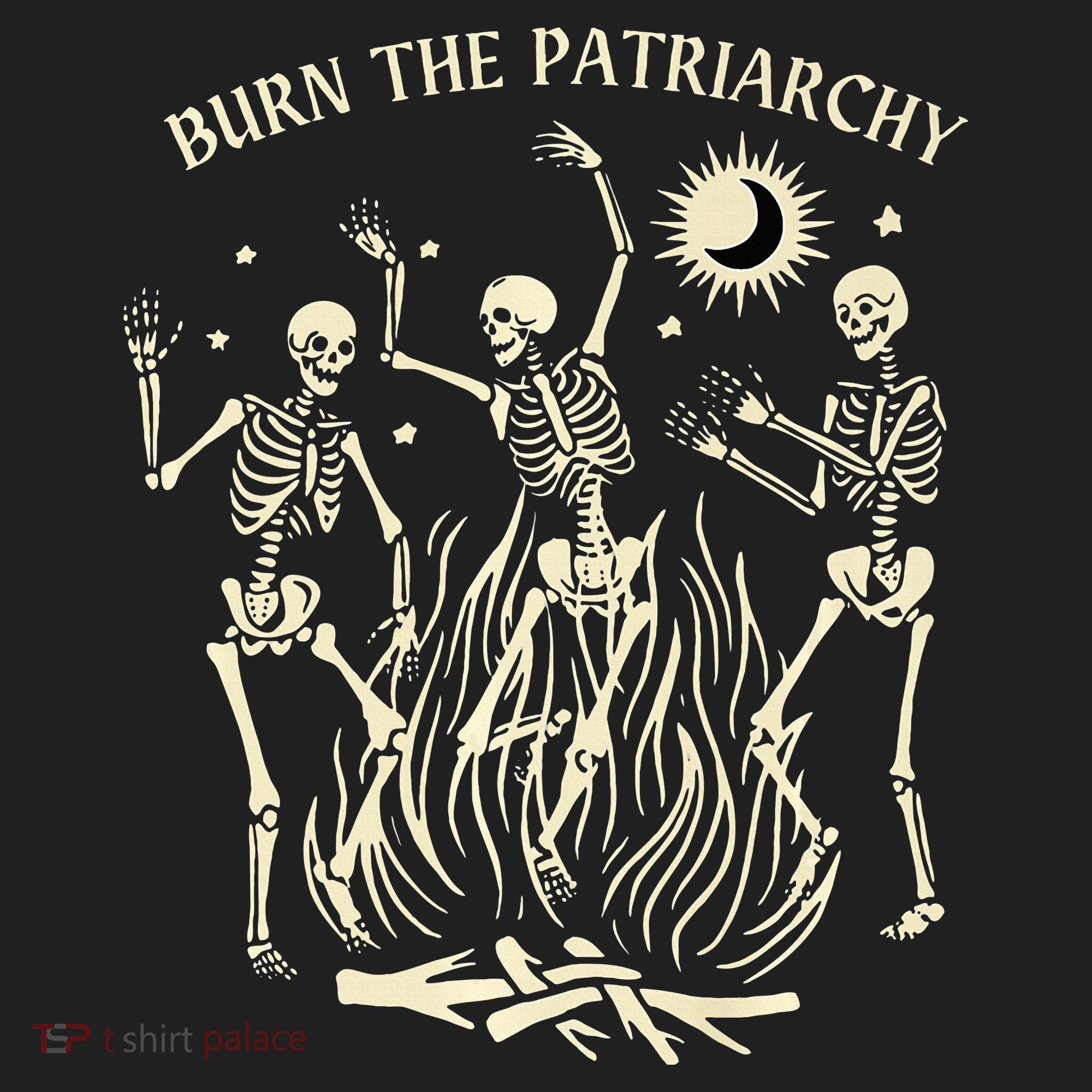 Feminist Skeleton Fun Burn Patriarchy Halloween Rights Beanie