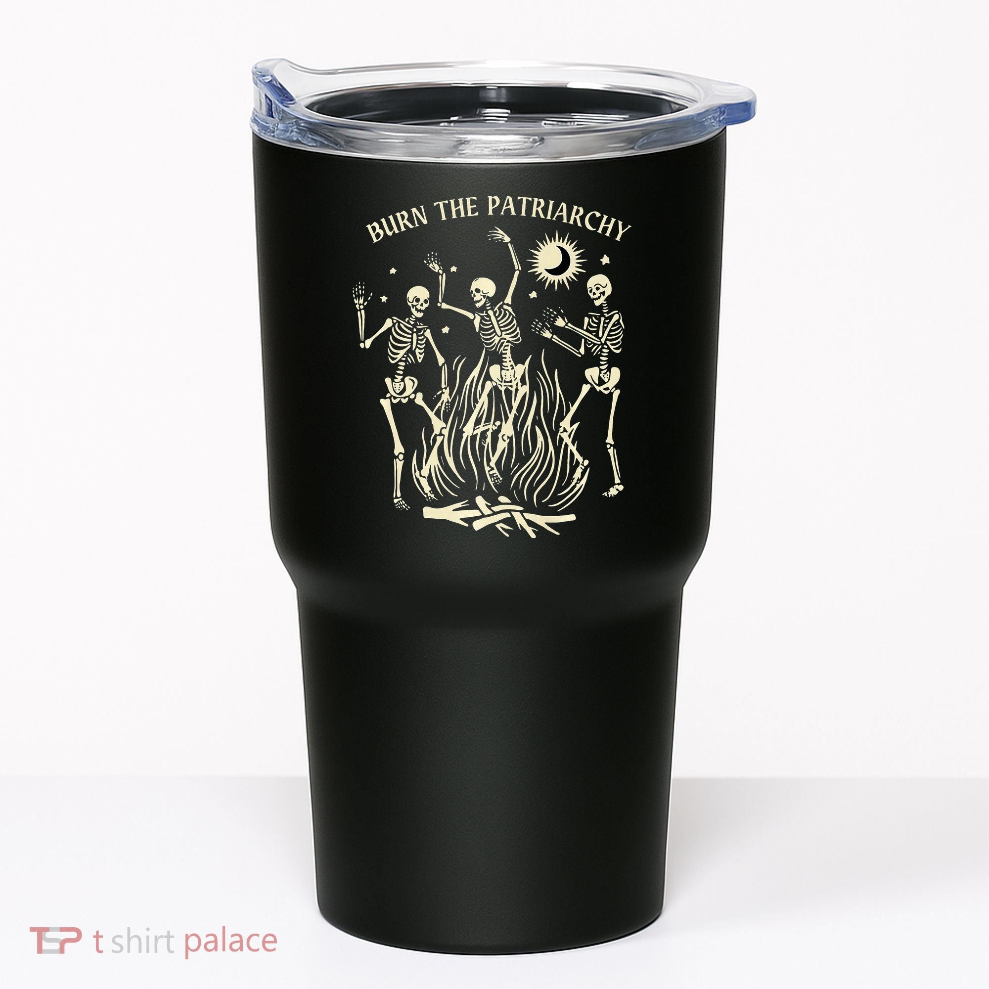 Feminist Skeleton Fun Burn Patriarchy Halloween Rights Tumbler