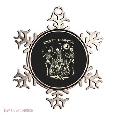 Feminist Skeleton Fun Burn Patriarchy Halloween Rights Ornament