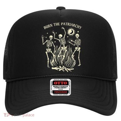 Feminist Skeleton Fun Burn Patriarchy Halloween Rights Hat