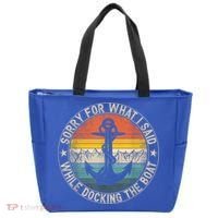 Funny Sorry For What I Said While Docking The Boat Tote Bag thumb 0