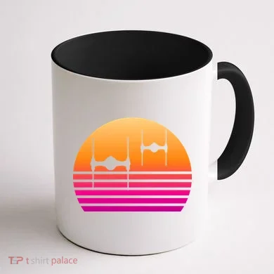 Fighter Sunset Coffee Mug back