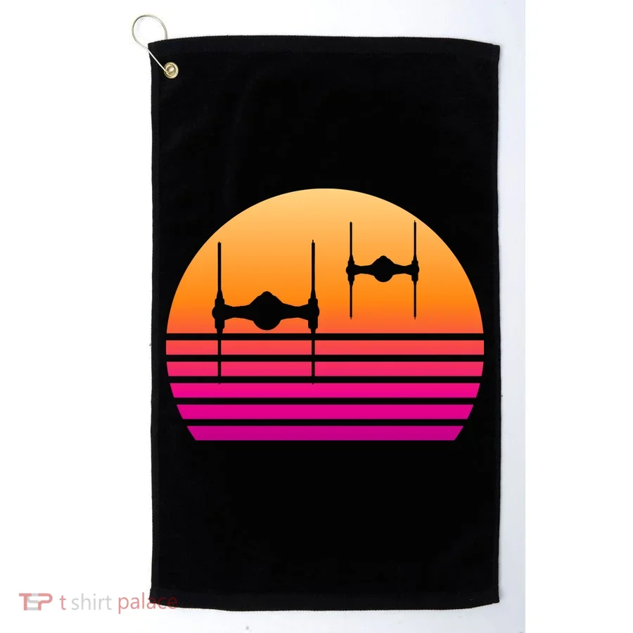 Fighter Sunset Golf Towel
