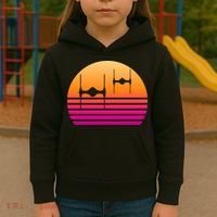 Fighter Sunset Kids Hoodie thumb 3