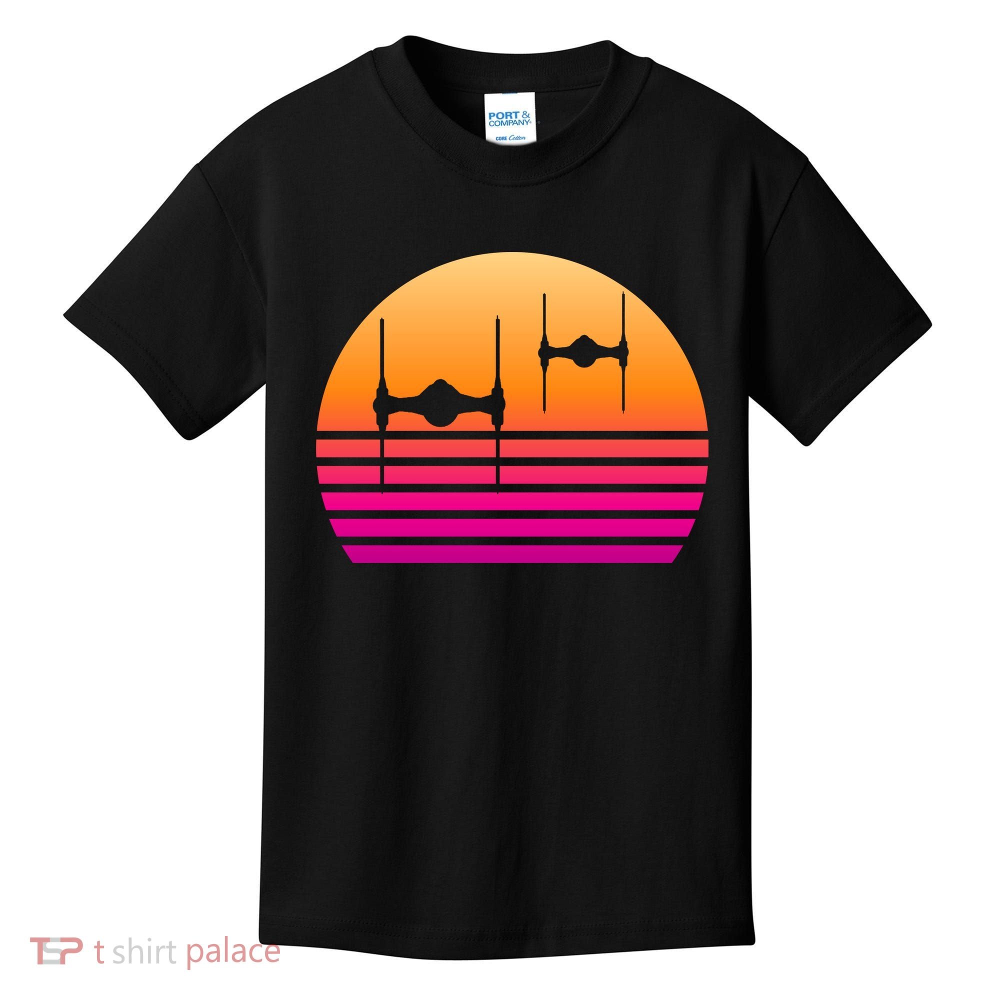 Fighter Sunset Kids T-Shirt