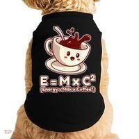 Funny Science Formula E=MC2 Energy Milk Coffee Kawaii Doggie Tank thumb 0