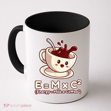 Funny Science Formula E=MC2 Energy Milk Coffee Kawaii Coffee Mug