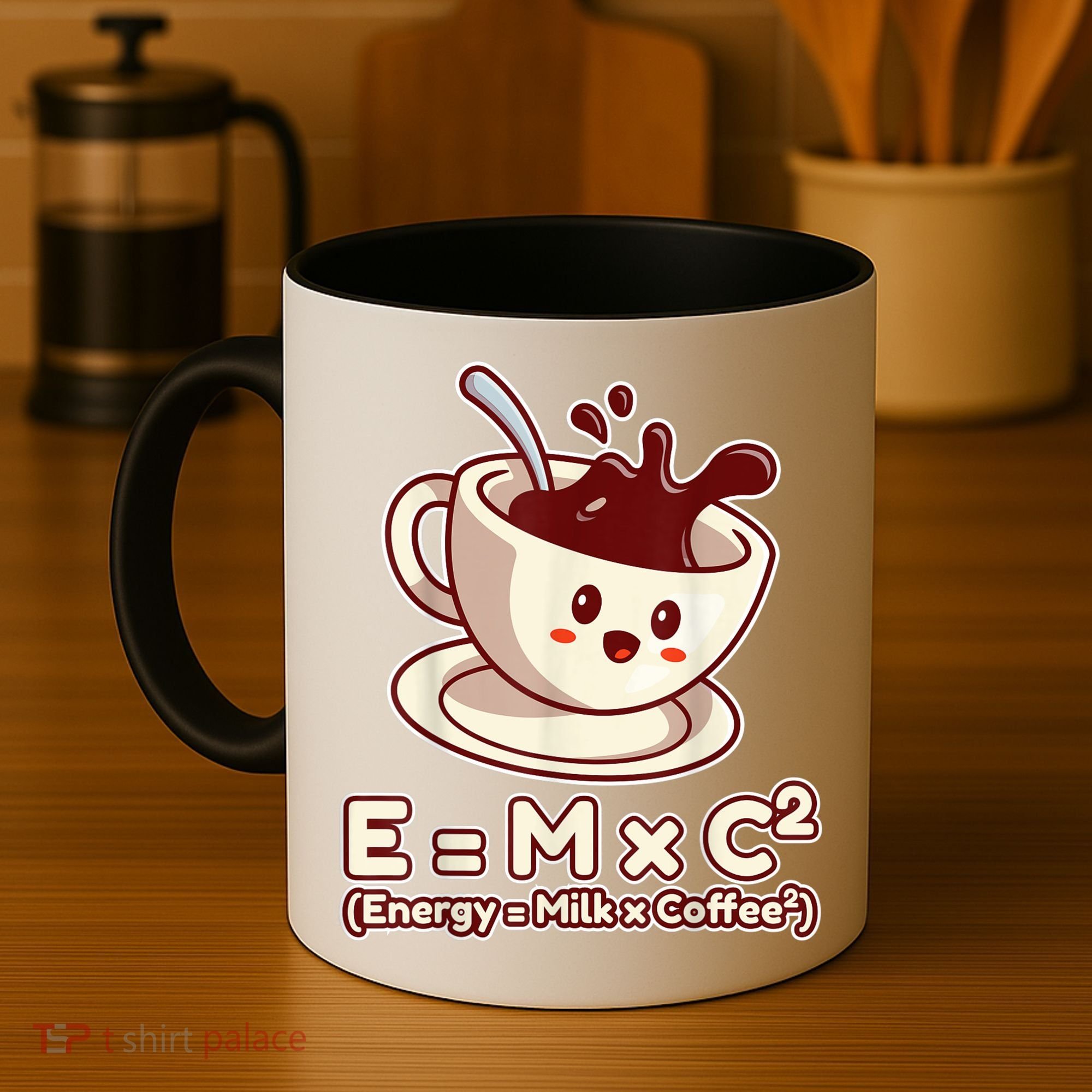 Funny Science Formula E=MC2 Energy Milk Coffee Kawaii Coffee Mug