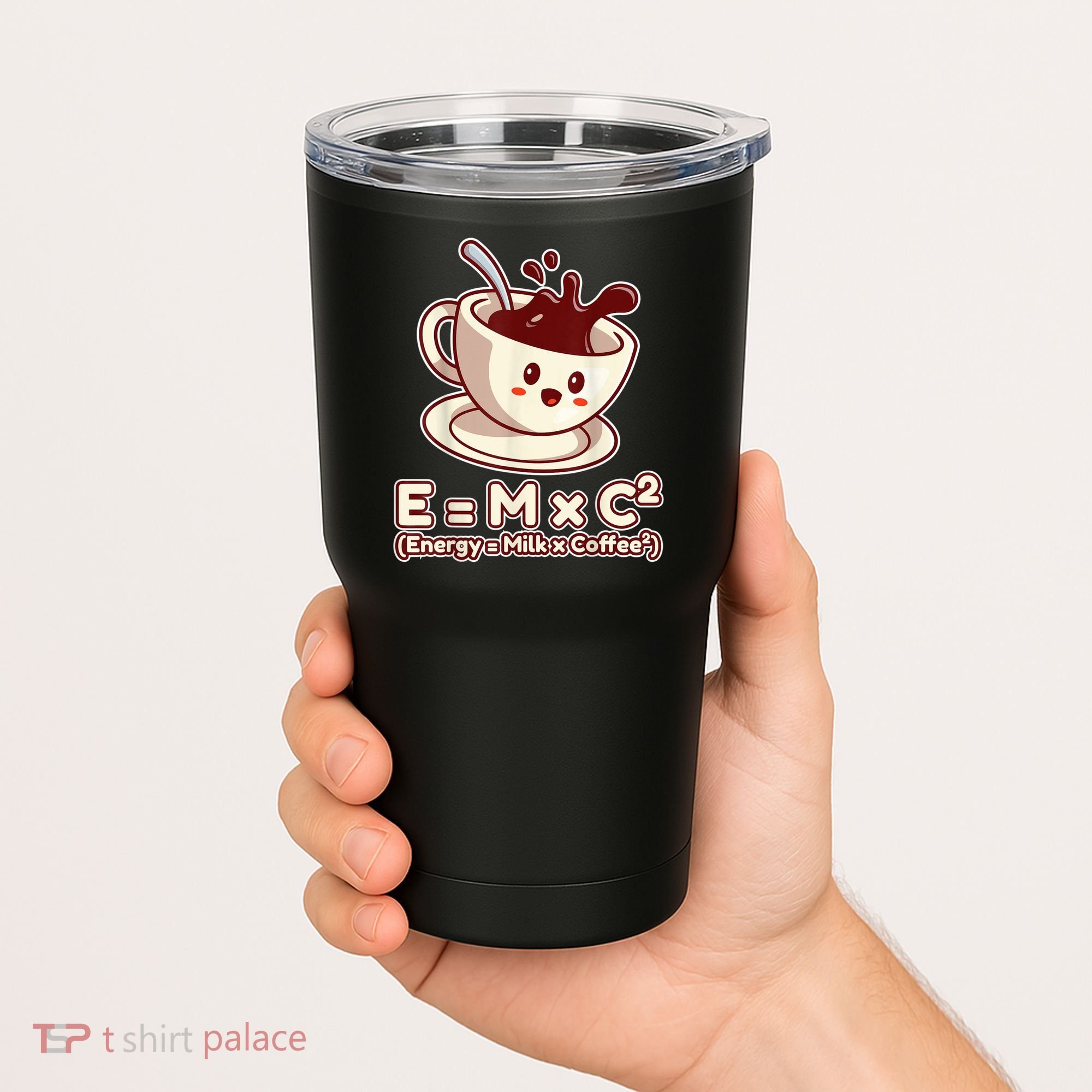 Funny Science Formula E=MC2 Energy Milk Coffee Kawaii Tumbler