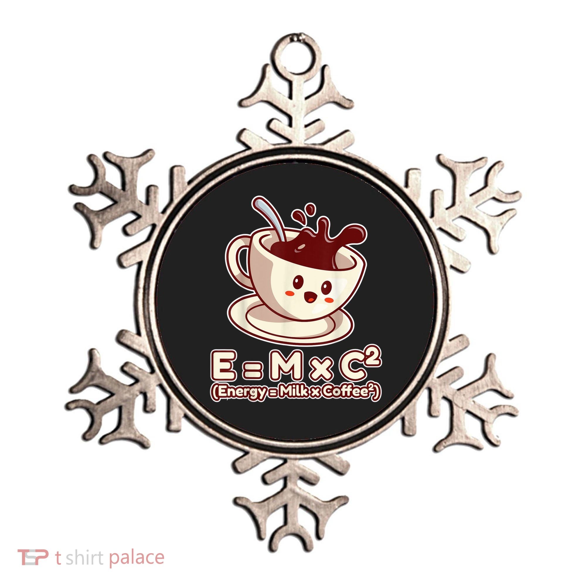Funny Science Formula E=MC2 Energy Milk Coffee Kawaii Ornament