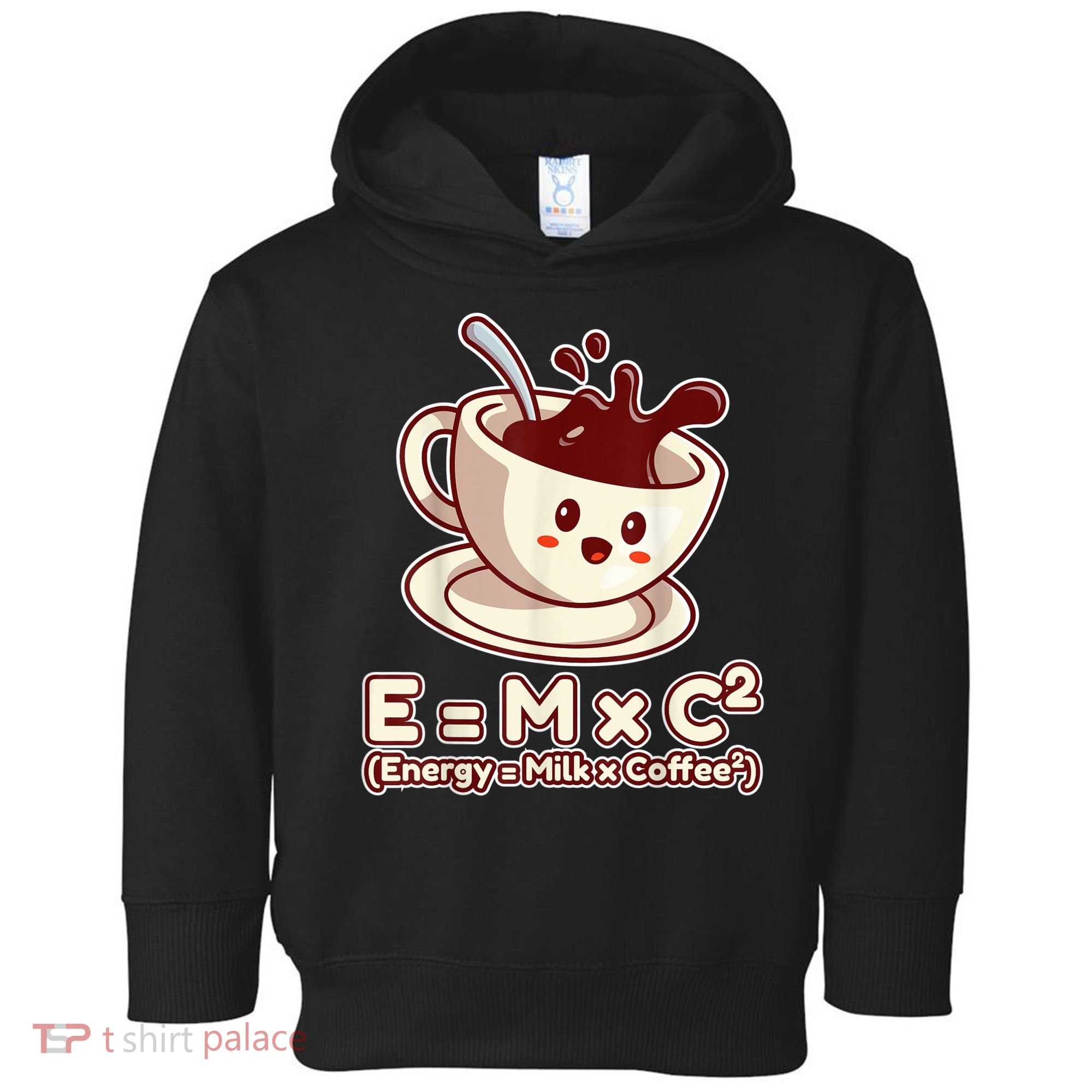 Funny Science Formula E=MC2 Energy Milk Coffee Kawaii Toddler Hoodie