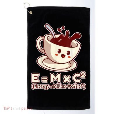 Funny Science Formula E=MC2 Energy Milk Coffee Kawaii Golf Towel