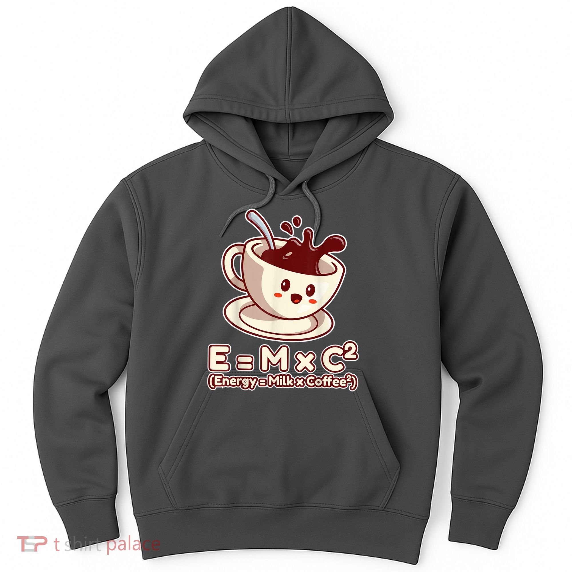 Funny Science Formula E=MC2 Energy Milk Coffee Kawaii Hoodie