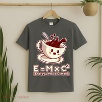 Funny Science Formula E=MC2 Energy Milk Coffee Kawaii T-Shirt thumb 2