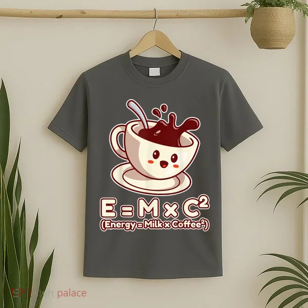 Funny Science Formula E=MC2 Energy Milk Coffee Kawaii T-Shirt