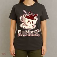 Funny Science Formula E=MC2 Energy Milk Coffee Kawaii T-Shirt thumb 4