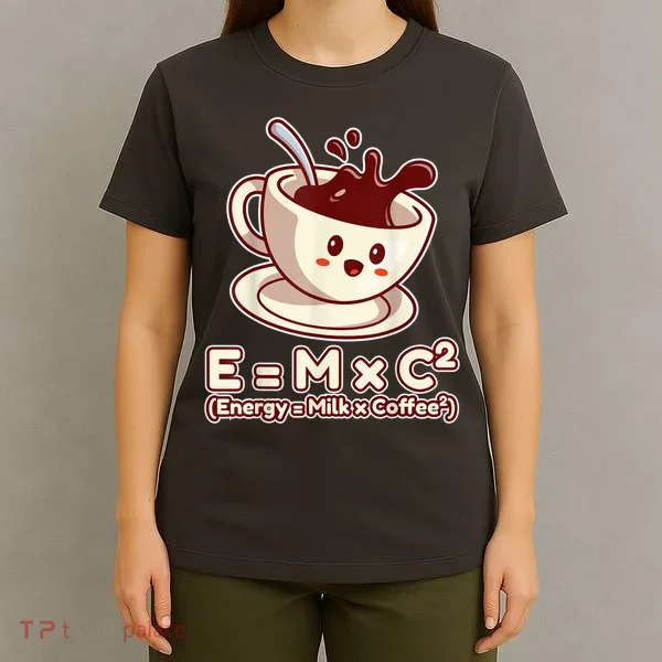 Funny Science Formula E=MC2 Energy Milk Coffee Kawaii T-Shirt