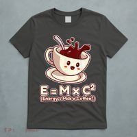 Funny Science Formula E=MC2 Energy Milk Coffee Kawaii T-Shirt thumb 5