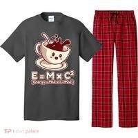 Funny Science Formula E=MC2 Energy Milk Coffee Kawaii Pajama Set thumb 0